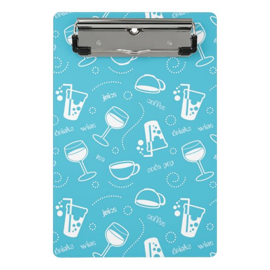 Verschillende drinken mini klembord (Voorkant)