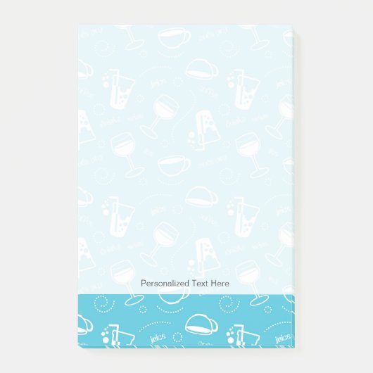 Verschillende drinken post-it® notes (Voorkant)
