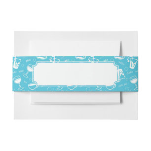 Verschillende drinken uitnodigingen wikkel