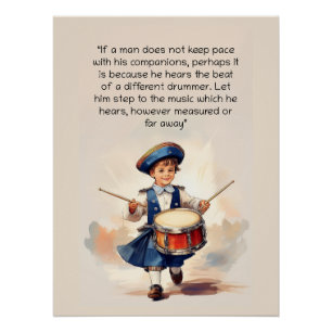 Verschillende drummer kunst perfect poster