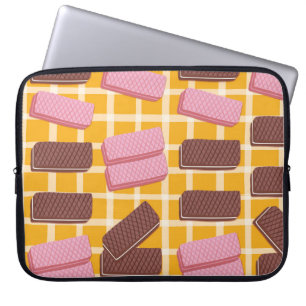 Verschillende gearomatiseerde wafers naadloze acht laptop sleeve
