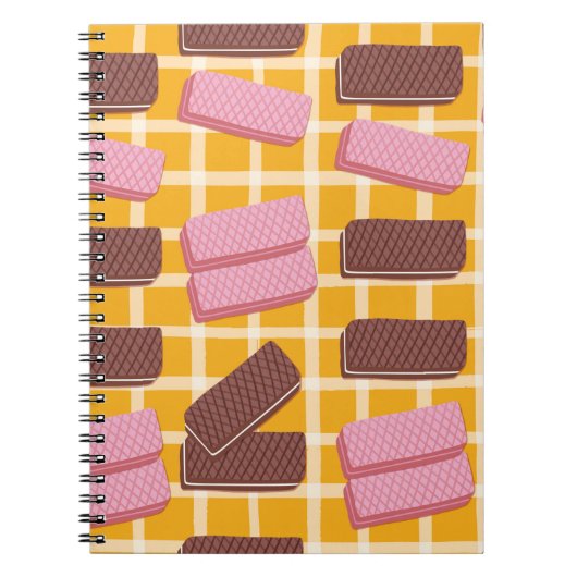 Verschillende gearomatiseerde wafers naadloze acht notitieboek (Voorkant)