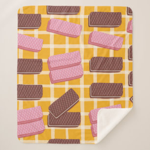 Verschillende gearomatiseerde wafers naadloze acht sherpa deken