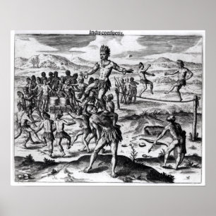 Verschillende Indiase Spelen, uit Amerika Poster