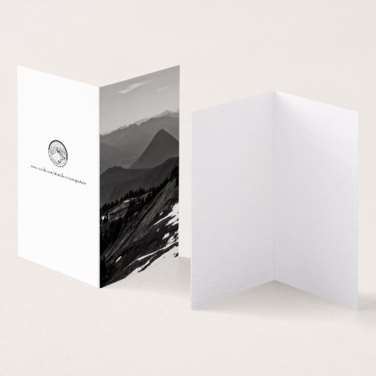 Verschillende landschappen kaart (Binnen en buitenkant)