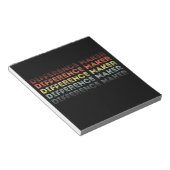 Verschillende maker  notitieblok (Schuin)