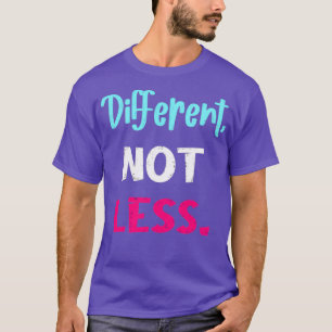 Verschillende niet minder bewustwording van gehand t-shirt