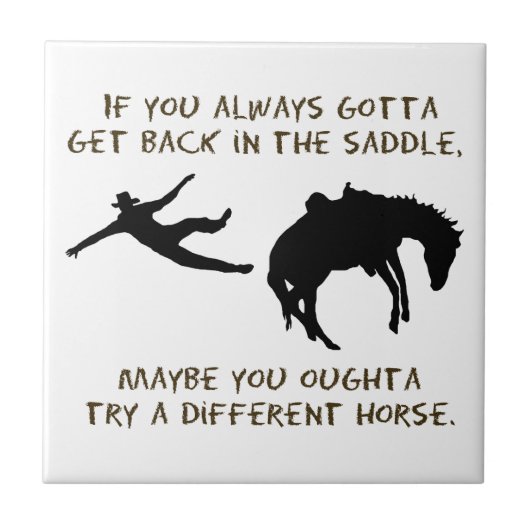 Verschillende paarden tegeltje (Voorkant)