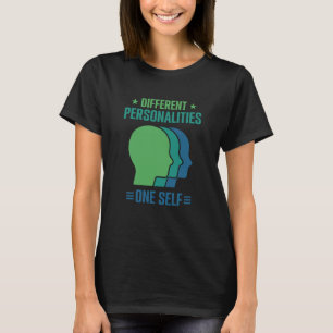 Verschillende Personaliteiten Eén Zelf MPD Bewustz T-shirt