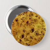 Verschillende Rozen van de Waterverf Ronde Button 4,0 Cm (Voorkant /achterkant)