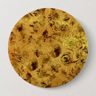 Verschillende Rozen van de Waterverf Ronde Button 4,0 Cm
