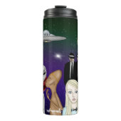 Verschillende uitheemse soorten, UFO, roestvrije g Thermosbeker (Voorkant)