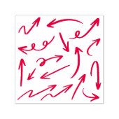 Verschillende vectorstijl  zelfinktende stempel (Design)