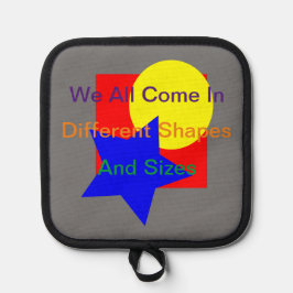 Verschillende vormen en maten pannenlap