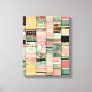 Verschillende vormen Moderne Kleurrijke Verpakte K Canvas Afdruk