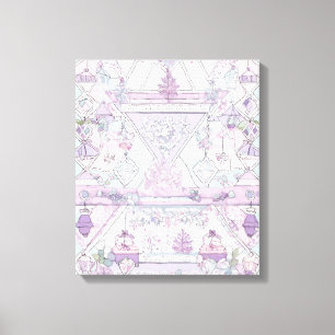 Verschillende vormen Moderne Kleurrijke Verpakte K Canvas Afdruk