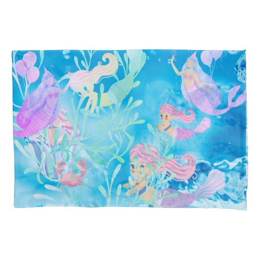 verschillende zeemeerminnende kussensloop (Voorkant)