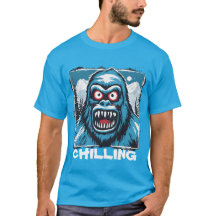 Verschrikkelijk Sneeuwman Yeti Monster Creepy Wint