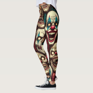Verschrikkelijke Clowns Halloween Leggings