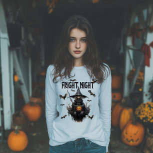 Verschrikkelijke Halloween Heksennacht Tri-Blend Shirt