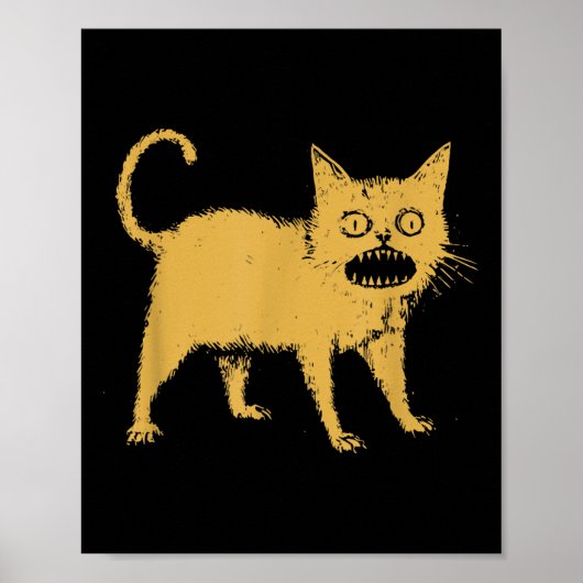 Verschrikkelijke Japanse kat Poster (Voorkant)
