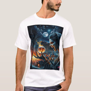 Verschrikkelijke nacht en heks t-shirt