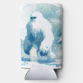 Verschrikkelijke sneeuwman Yeti Winter Art (Achterkant)