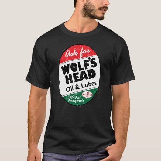  verschrompeld Wolfs Head-teken T-shirt (Voorkant)