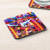 verschrompelde lichten bier onderzetter (Linkerzijde)