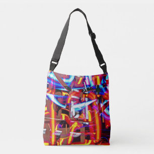 verschrompelde lichten crossbody tas