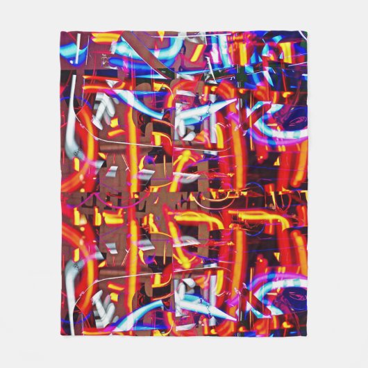 verschrompelde lichten fleece deken (Voorkant)