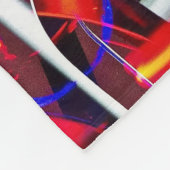 verschrompelde lichten fleece deken (Hoek)