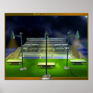 Verschuiving in perspectief poster