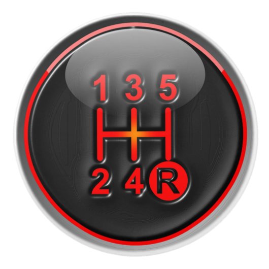 Verschuiving raceversnellingen keramische knop (Voorkant)