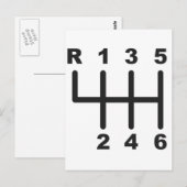 Verschuiving snelheid 6 briefkaart (Voorkant / Achterkant)