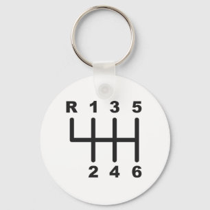Verschuiving snelheid 6 sleutelhanger
