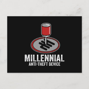 Verschuiving voor handmatige transmissie van auto' feestdagenkaart