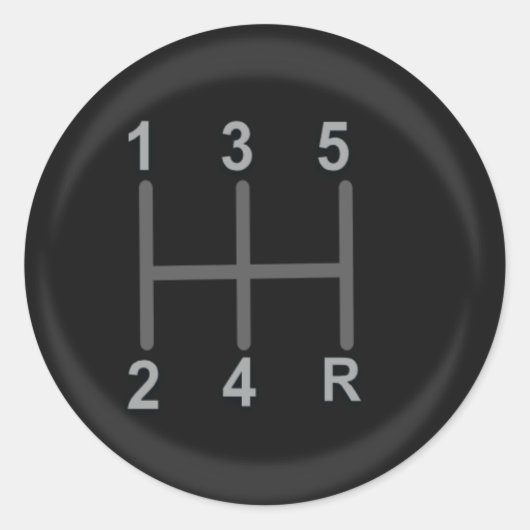 Verschuivingsstickers Ronde Sticker (Voorkant)