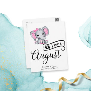 Verschuldigd in augustus Little Peanut Baby Girl E Briefkaart