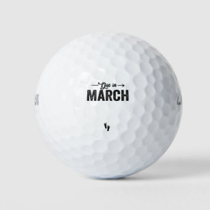 Verschuldigd in maart Baby aankondiging Zwangersch Golfballen