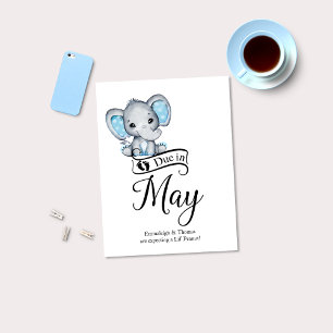Verschuldigd in mei Little Peanut Baby Elephant Briefkaart