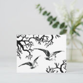 Verschuldigd object in volo tra i rami briefkaart (Staand voorkant)