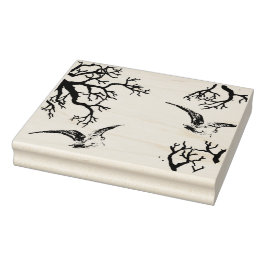 Verschuldigd object in volo tra i rami rubberstempel