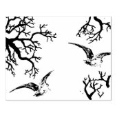 Verschuldigd object in volo tra i rami 	rubberstempel (Afrduk)