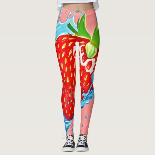 verse aardbei-scheur leggings (Voorkant)