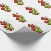 Verse aardbeien cadeaupapier (Hoek)
