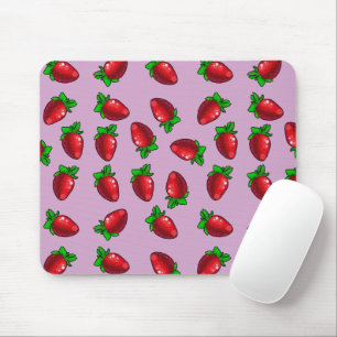Verse aardbeien muismat