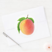 Verse abrikozen ronde sticker (Envelop)