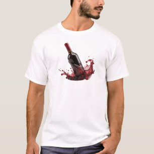 Verse ABSTRACTE WIJN Artistieke Expressie T-shirt