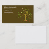 Verse appelen in bruine Visitekaartjes (Voorkant / Achterkant)